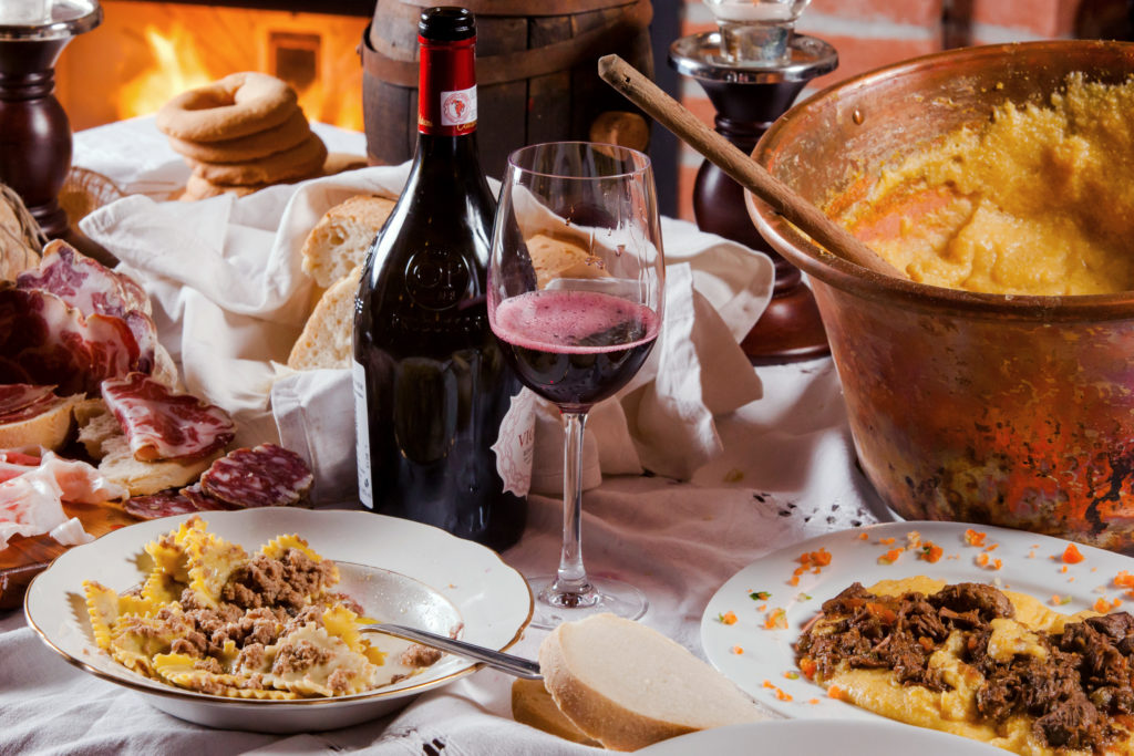 La Bonarda con ravioli e polenta. Foto © Cristian Castelnuovo