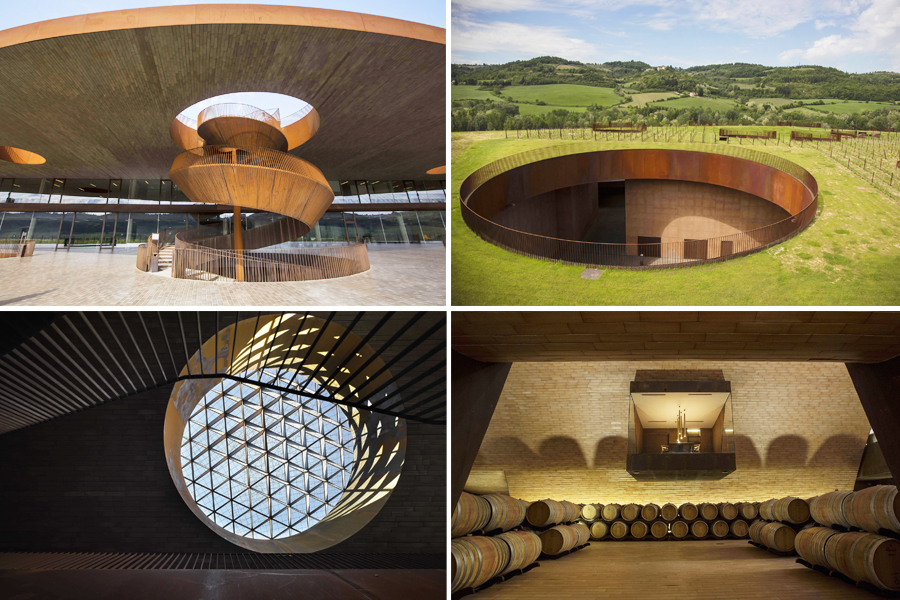 The Marchesi Antinori Chianti Classico Cellar is constructed to offer the possibility of observing how a wine is born from the vineyard to the bottle