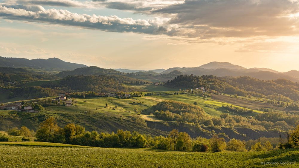 Uno scorcio dell'Oltrepò Pavese: terra di Pinot Nero