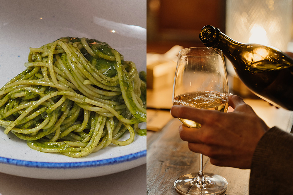 What goes well with pesto pasta recipe the pairing with white wines