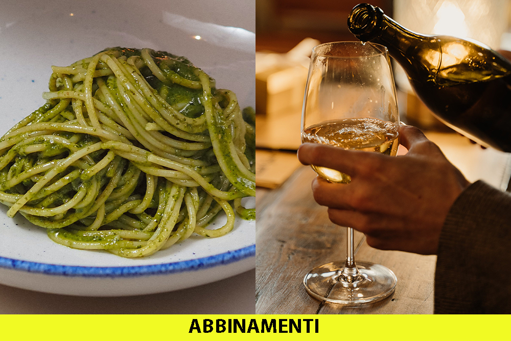 Cosa abbinare alla pasta al pesto: 6 tipologie di vini adatti in abbinamento alla pasta al pesto sono Vermentino, Pigato, Sauvignon, Muller Turgau