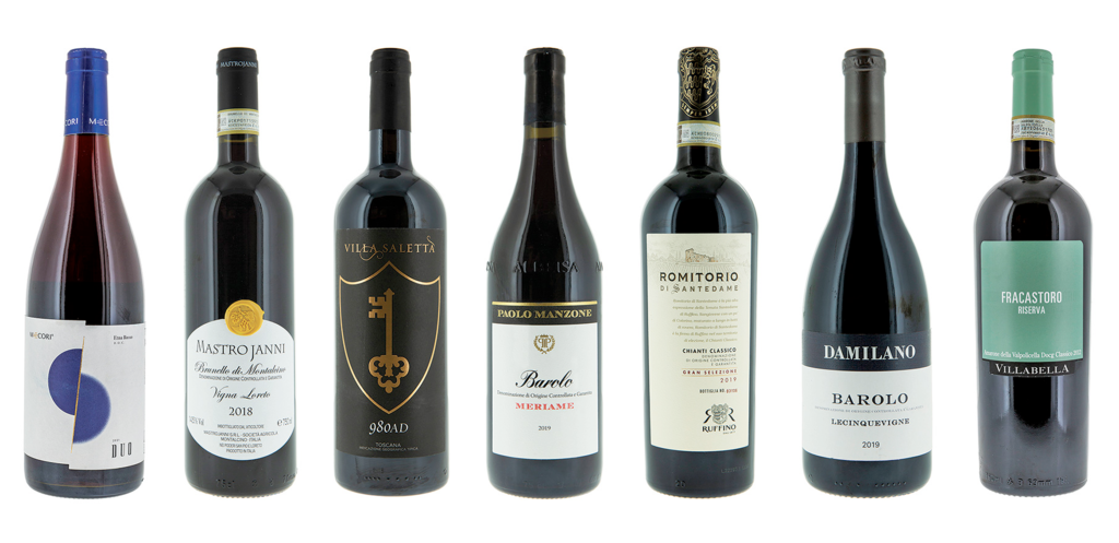 i migliori vini italiani 2023 decretati ai decanter world wine awards 2023 sono i grandi rossi della trazione Barolo, Brunello, Chianti Classico e Amarone. Poi un Carbernet Franc in purezza toscano. E un blend di Nerello Mascalese e Cappuccio etnei