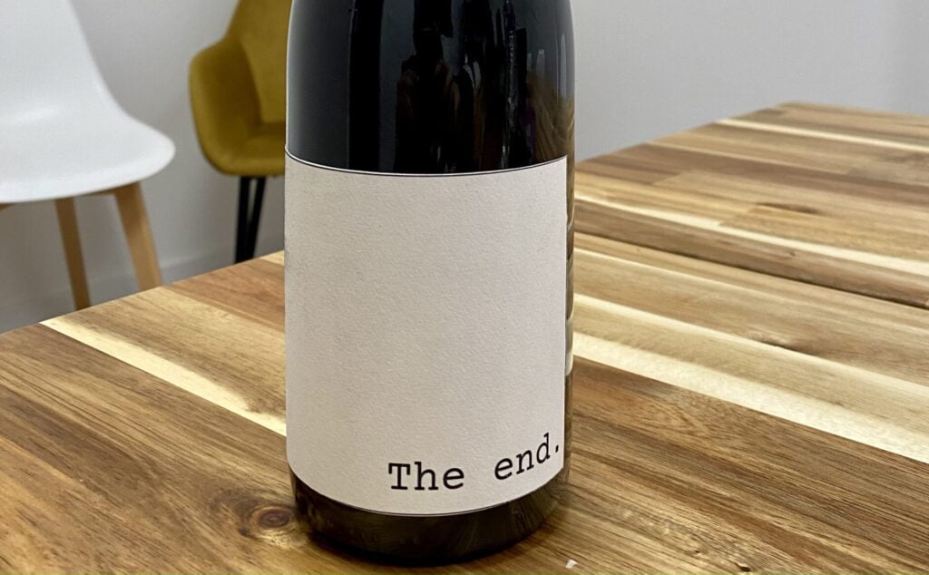 The End, Il primo vino generato dall'intelligenza artificiale