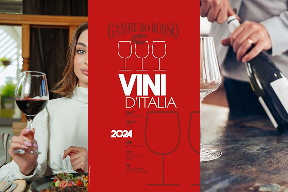 Risultati 3 bicchieri Gambero Rosso 2024 della guida Vini d'Italia