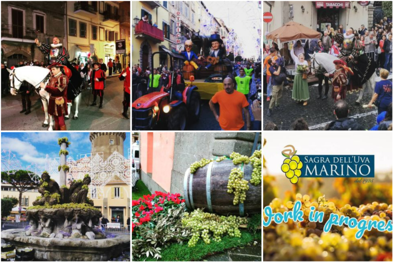 Scopri di più sull'articolo Fino al 7 ottobre a Marino si festeggiano i 100 anni della Sagra dell’Uva: Tutti gli eventi in programma