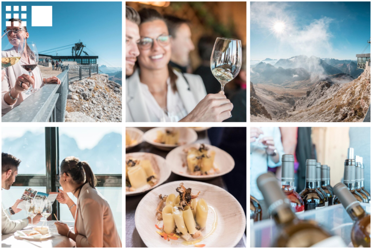 Scopri di più sull'articolo Simposio Top Wine 2950: il 19 ottobre 2024 in Val di Fassa al Rifugio Maria del Sass Pordoi la degustazione più alta al mondo