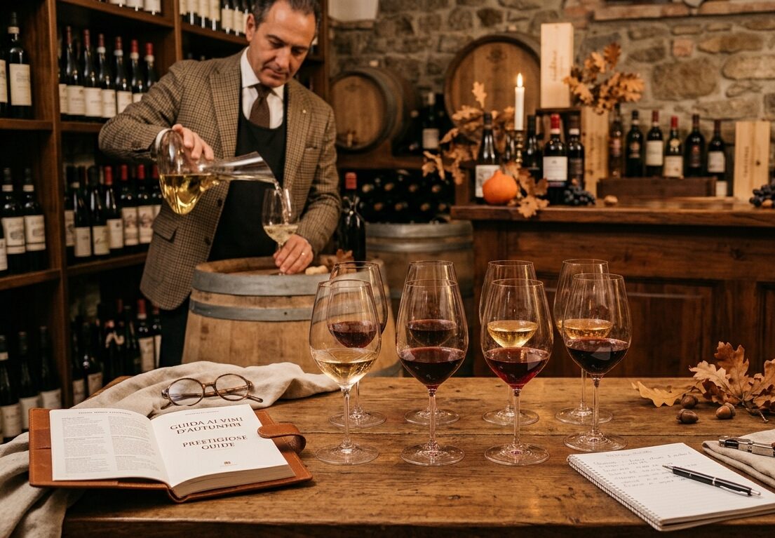 Scopri di più sull'articolo Il consiglio del Sommelier. L’Autunno del vino 2026: i 9 calici imperdibili secondo le Guide più prestigiose